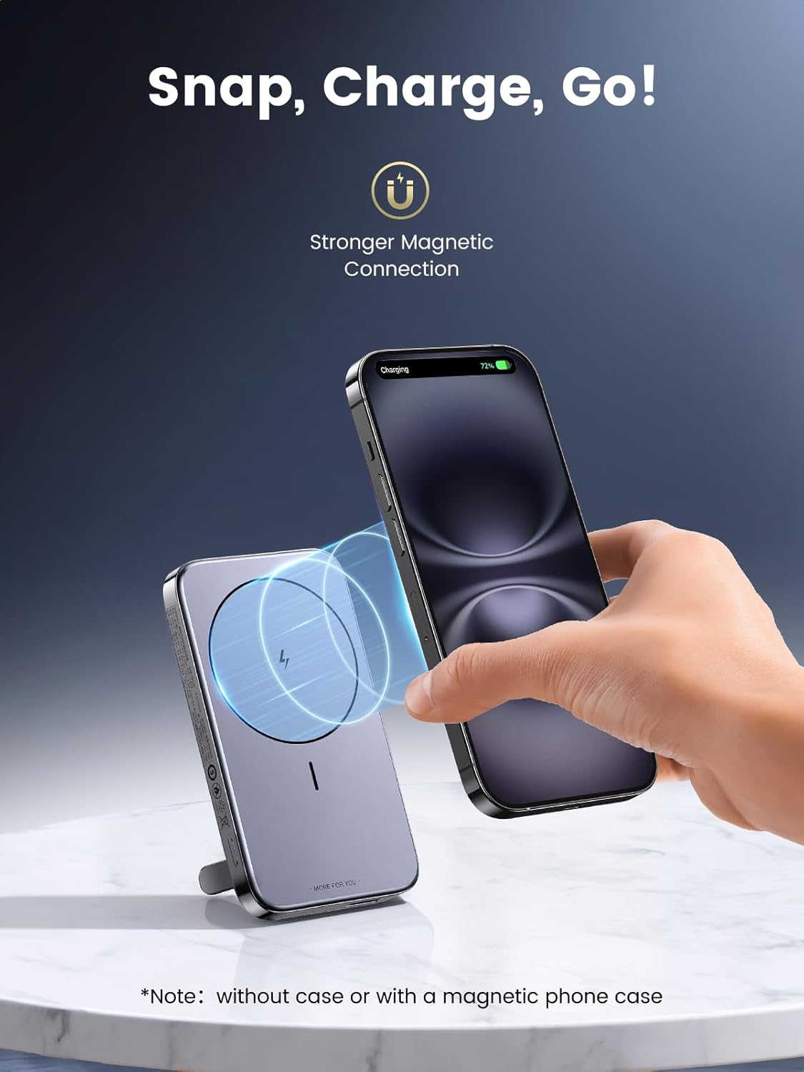 UGREEN 10000mAh Magnetic Wireless Power Bank (PB206)